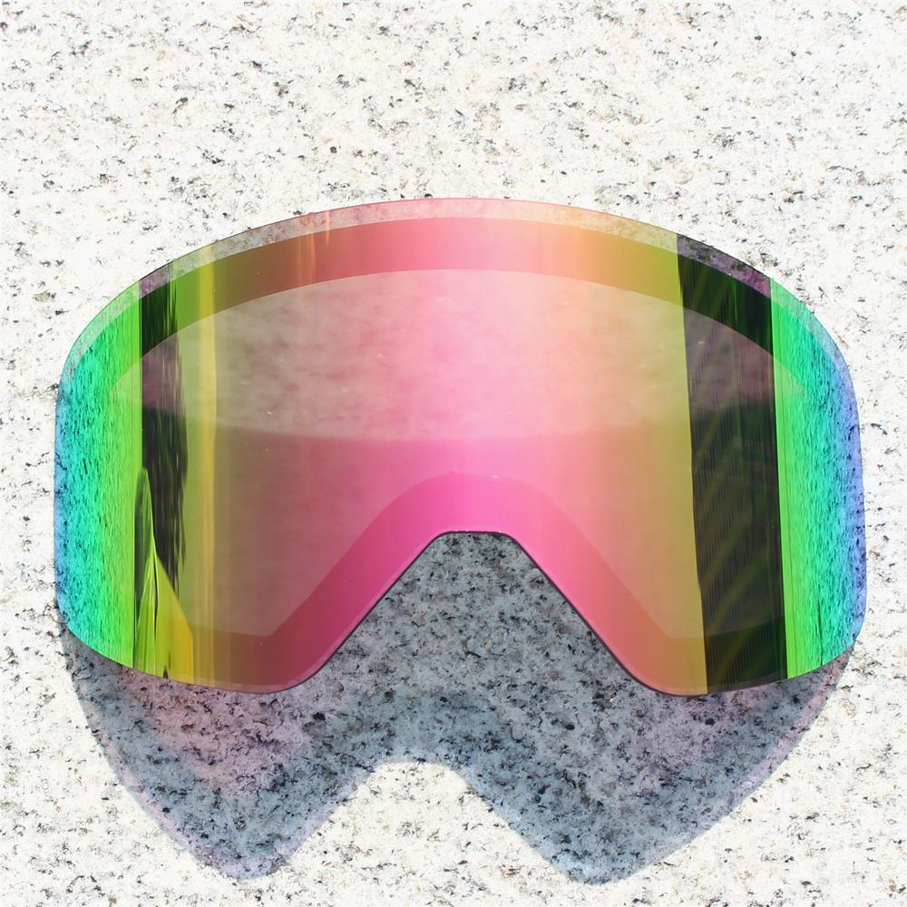 Skibrille mit magnetischer Doppelschichtlinse, Magnet, Skifahren, Antibeschlag, Snowboardbrille, Herren und Damen, Skibrille, Brillen, mehr Linse: Lavendel