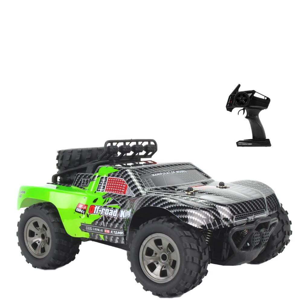 RC Auto 2.4 GHz 1:18 2WD PVC del corpo di Automobile Borsette RC Auto 18 km/h Off-Road King Auto per i principianti Giocattoli per I Bambini Grande Regalo Dei Capretti