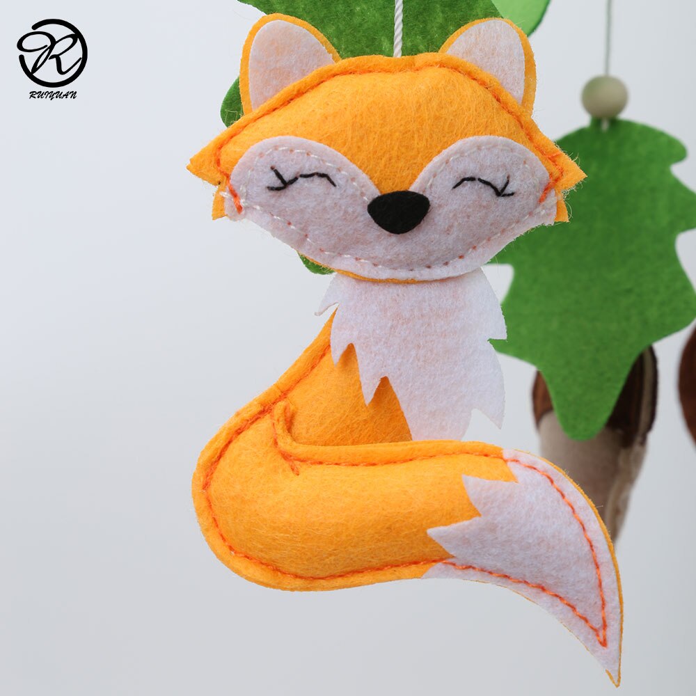 Woodland Felt Baby Nursery Mobiles Forest Animals Baby Crib Mobile