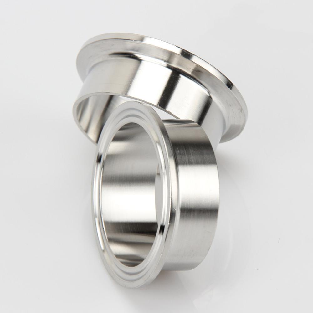 1pcs 304 Stainless Steel Sanitary Fitting Weld Ferrule Fits 2" Tri Clamp 19/25/32/38/45/51mm Tube OD