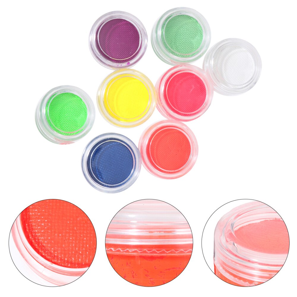 8pcs Decorative Water Based Useful Body Painting Pigments Face Paints Body Paints for Party Carnival Halloween