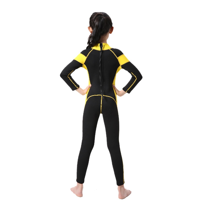 Hisea wetsuits kids 3/2mm neoprene boys girls wetsuit full body Surfing Snorkling Spring swimming suit