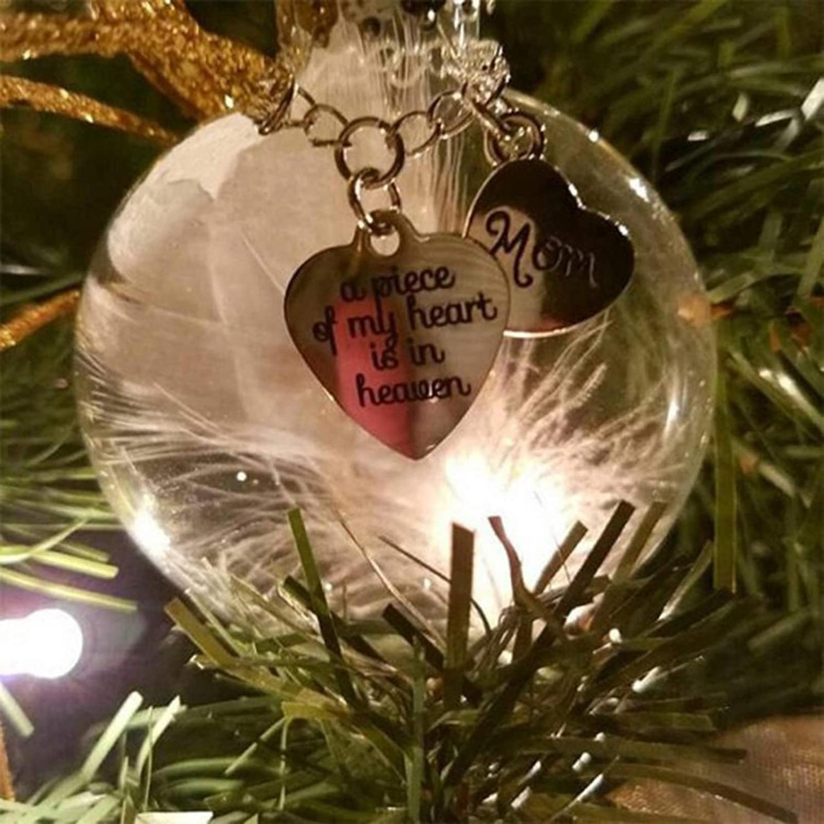 Na czubek choinki bombka Badminton pióro piłka pamiątki Ornament szklane dekoracje wiszące moje serce bombki