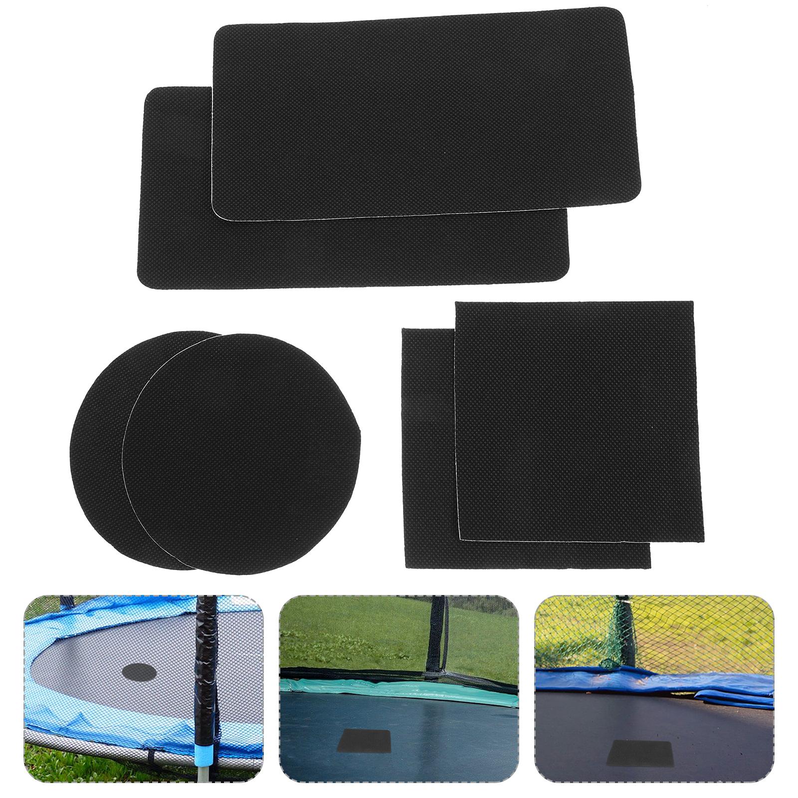 6 Sets Trampoline Patch Kit Self Adhesive Repair for Mat Holes Tears Tpe Replacement Parts Fitness Shaping