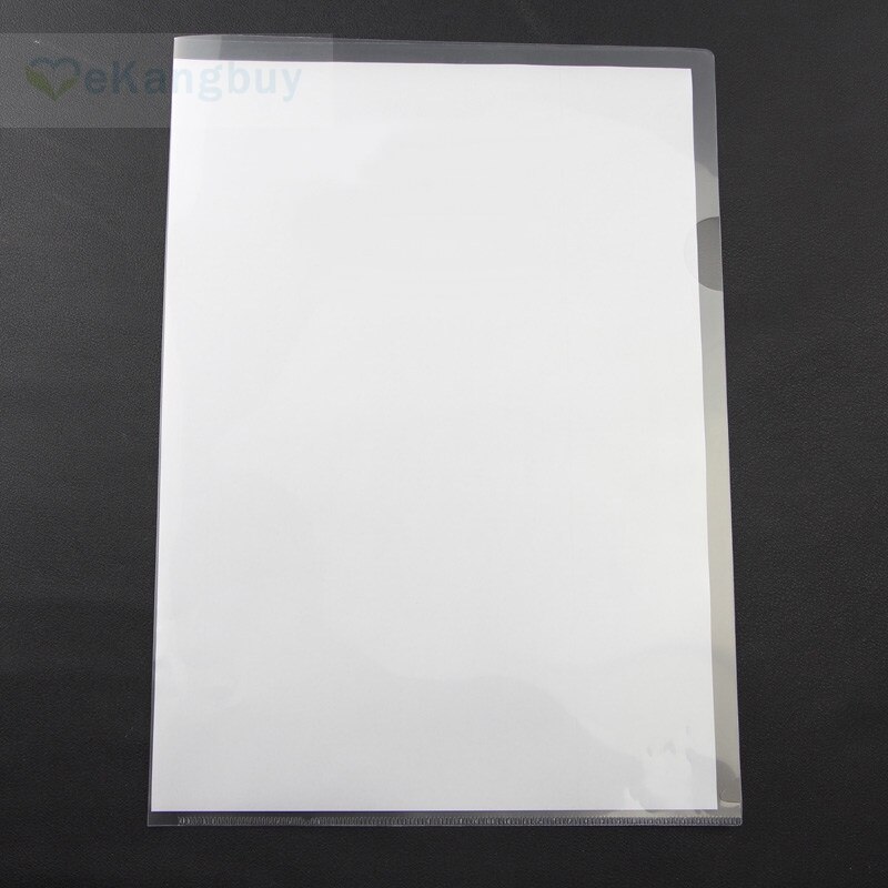 30pcs A4 Clear L-shape File Holder Single layer Transparent File Organizer
