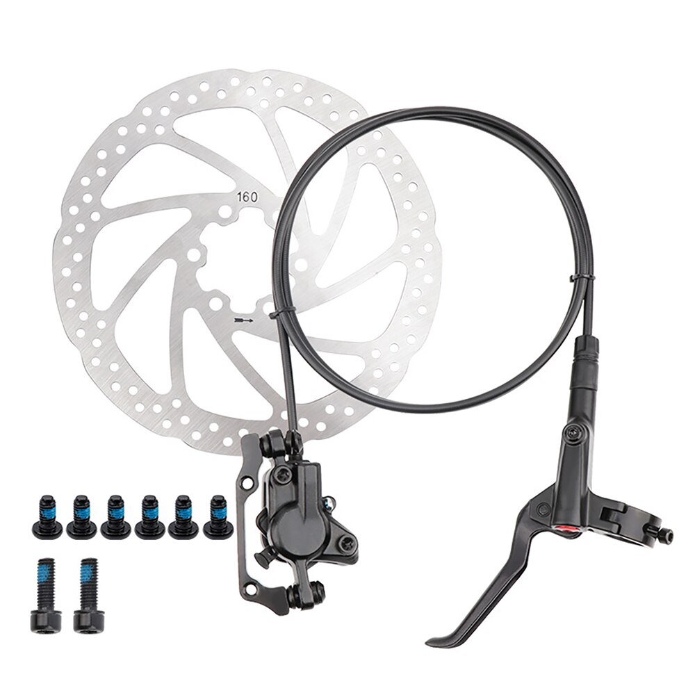 Mountain Bike Brake Hydraulic Aluminum Alloy Bicycle Brake Hydraulic Disc Brake Fast Universal Bicycle Hydraulic Disc Brake Set: Sky Blue