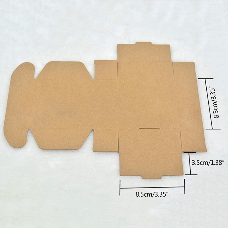 50Pcs/Lot DIY Handmade Packaging Paper Folding Packaging Box Soap Storage Holder Cardboard Box Natural Craft Box: Size XL