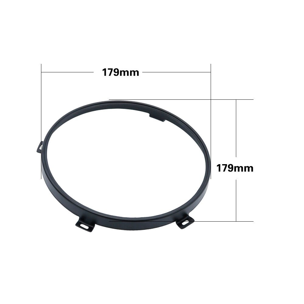 Soporte de montaje de anillo redondo para faro delantero, accesorio para faro delantero Led de 7 pulgadas, color negro, para Jeep Wrangler Jk Tj 07-17, 2 uds.