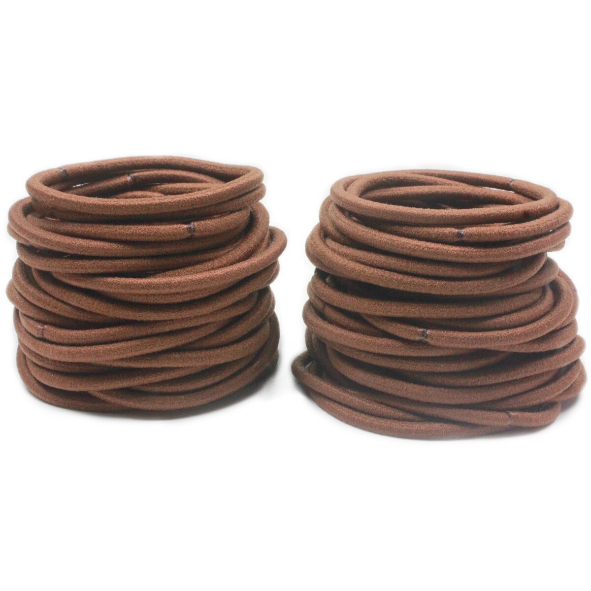 100 stücke Schwarz Haar Bands 3MM Dicke Haar Krawatten Frauen Mädchen Haar Zubehör Für Dickes Haar Kaugummi Scrunchies Pferdeschwanz Halfter 5CM