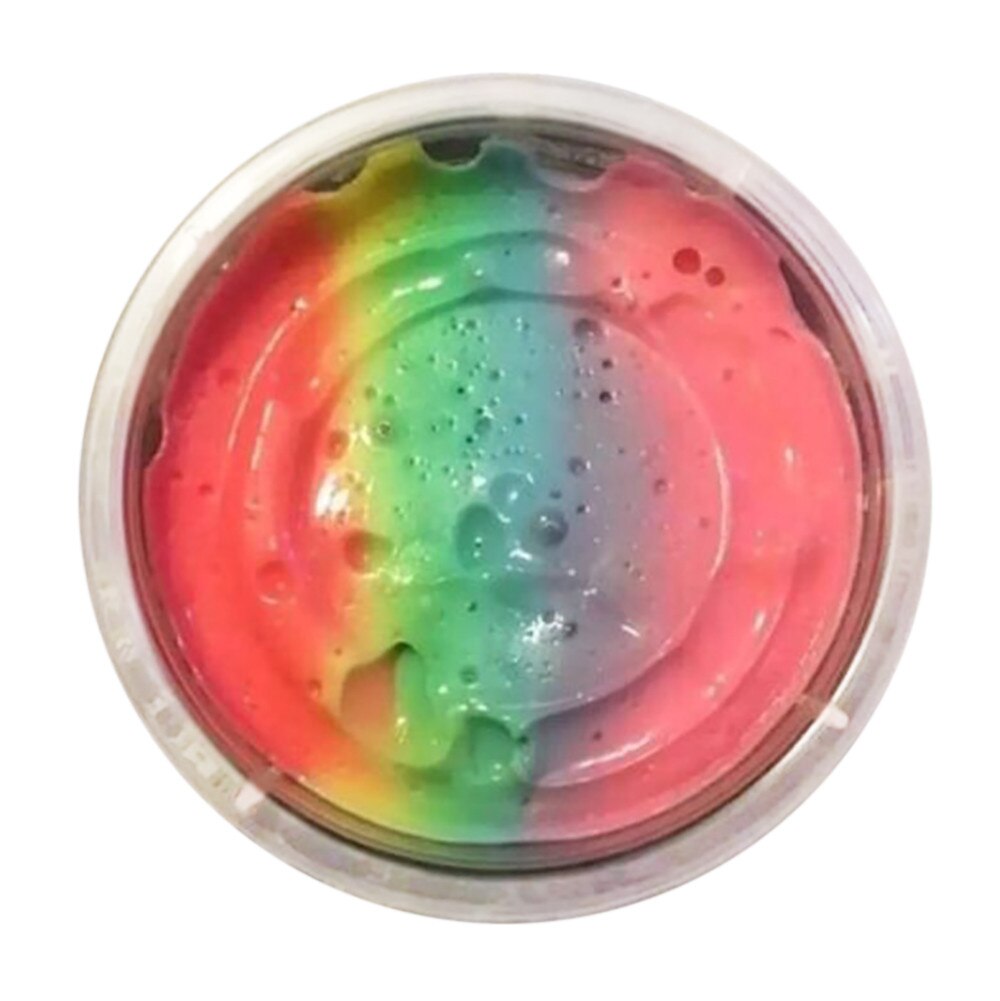 100ml Rainbow Slime Fluffy Floam Kids Modeling Clay Toys Polymer Educational Toys Safe Cotton Slime Anti Stress Plasticine