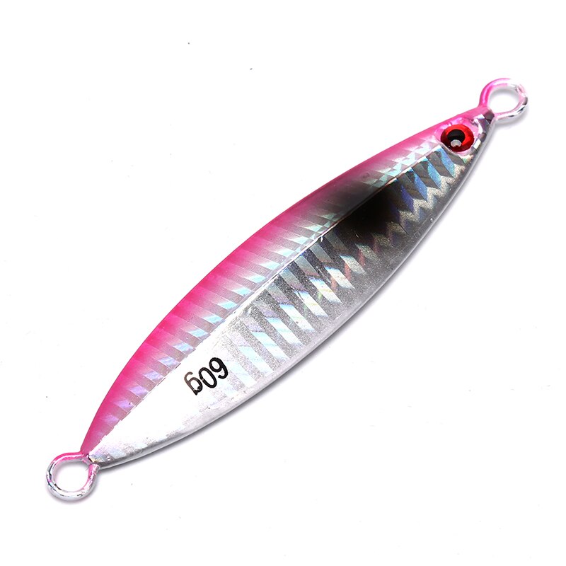 60g Fishing Spoon Iron Plate Sinking Slow jig Shake Metal Jigging Luminous Baits Hard Lead Deep Sea Fishing Jig Lures: PK