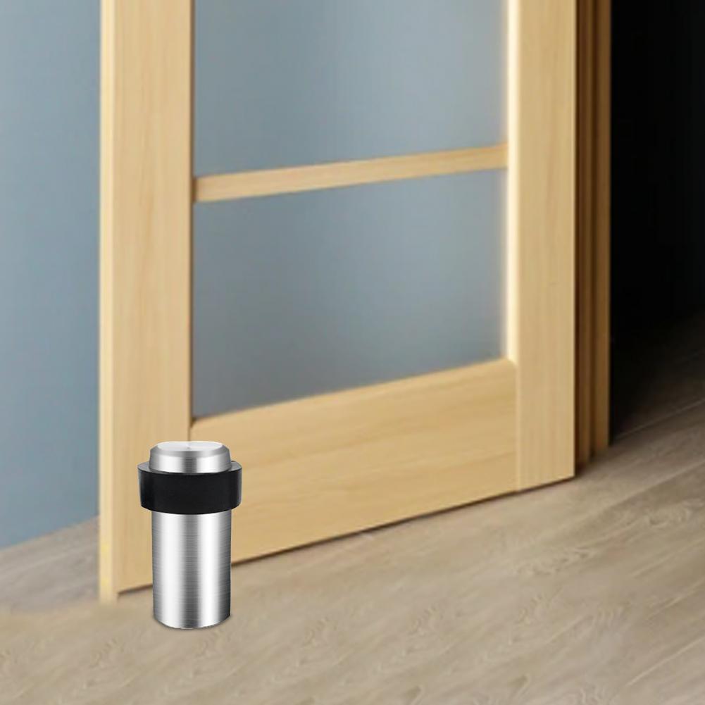 Stainless Steel Anti-collision Door Stopper Stainless Steel Round Resistance Home Door Floor Wall Protector Door Catcher Stops