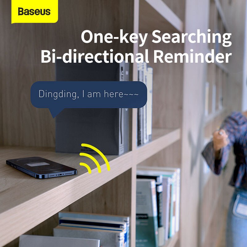 Baseus Intelligent Rechargeable Anti-lost Tracker Wireless Smart Tracker Key Finder Child Bag Wallet Finder Alarm Tag