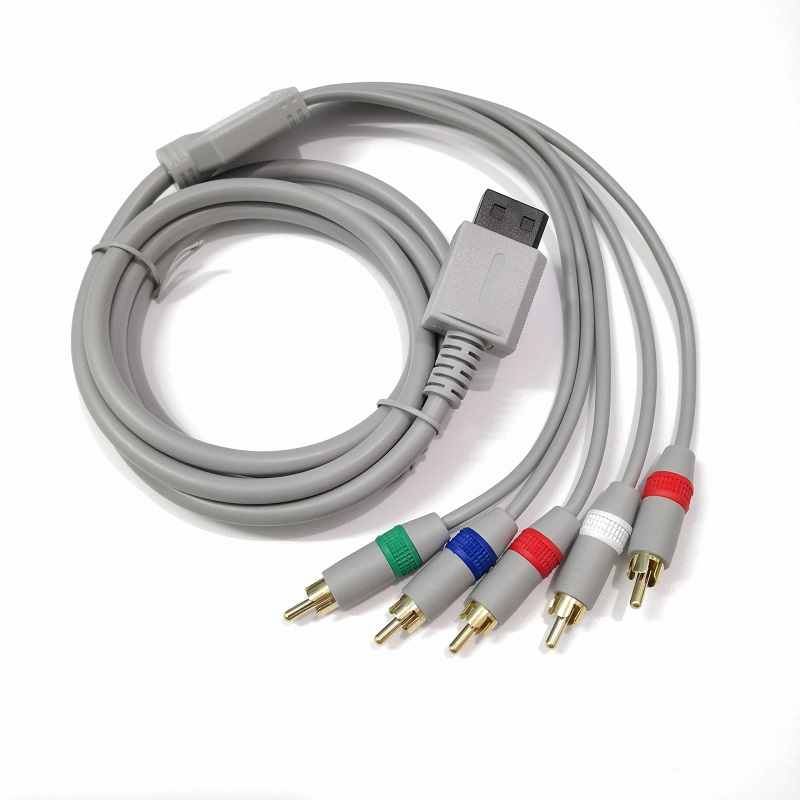 1.8M Component Audio Video Kabel Hd Av Kabel Voor Nintendo Wii En Wii U Grijs