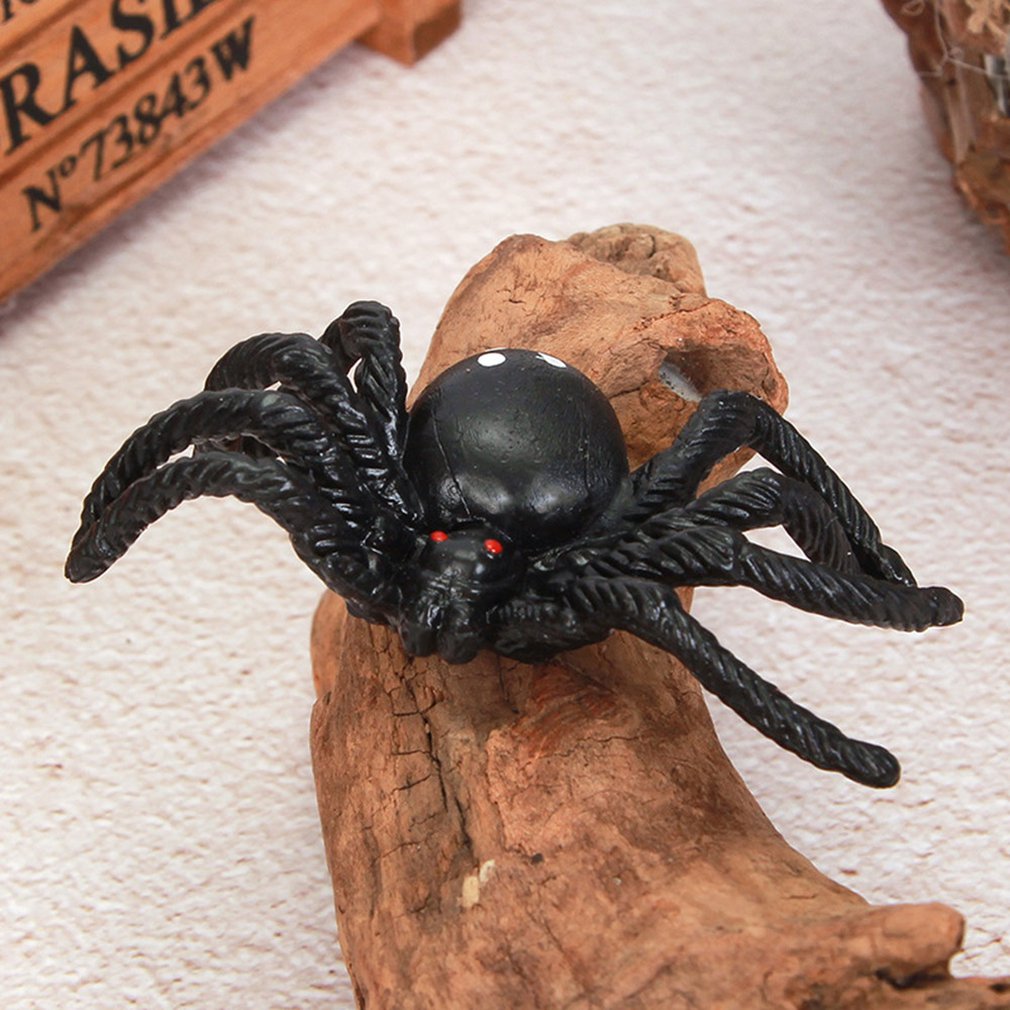 8 pièces grande araignée jouet Spoof et drôle enfants accessoires délicats Trp matériel Simulation araignée jouet Halloween accessoires