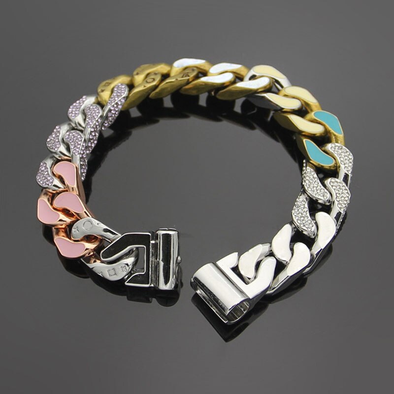Luxe Sieraden Voor Mannen Manchet Armband Bruiloft Armband Rvs Koreaanse Ketting Classic Arm