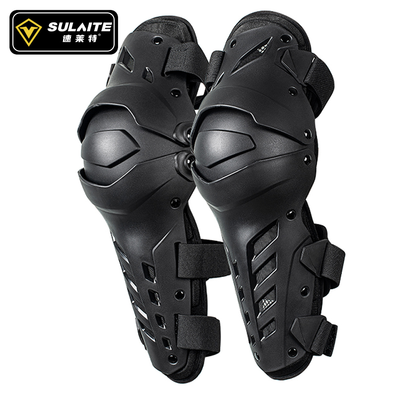 SULAITE Ginocchiere per moto Equipaggiamento protettivo Attrezzatura da motocross Ginocchio per moto Moto Mantieni la protezione del ginocchio Wram Ginocchiere da uomo Mtb: Black