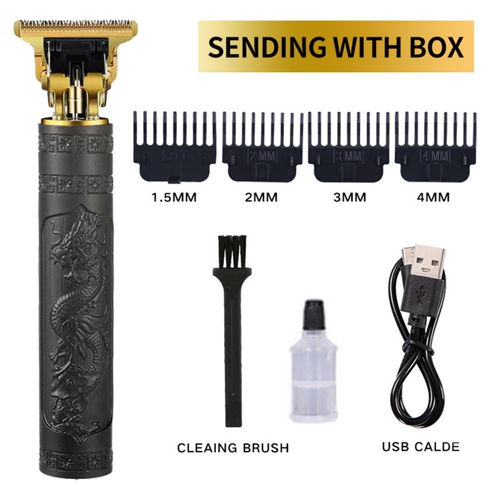 Pro T Clippers Trimmer Elektro Pro Li Trimmer T Blade Trimmer Akku wiederauf ladbar profession elle Glatze USB wiederauf ladbar: Blau
