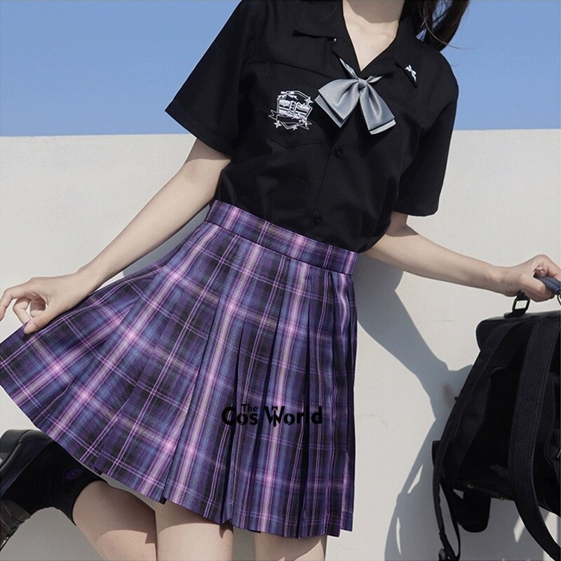 [Witch Contract] faldas a cuadros plisado de cintura alta de verano para niñas japonesas para uniforme escolar JK, ropa para estudiantes