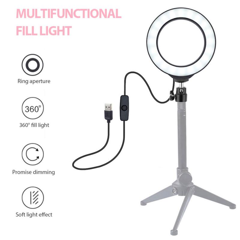 4.7 pouces LED lumière annulaire/maquillage vidéo téléphone en direct Selfie support diffusion en direct dédié lumière de remplissage artefact même remplir la lumière