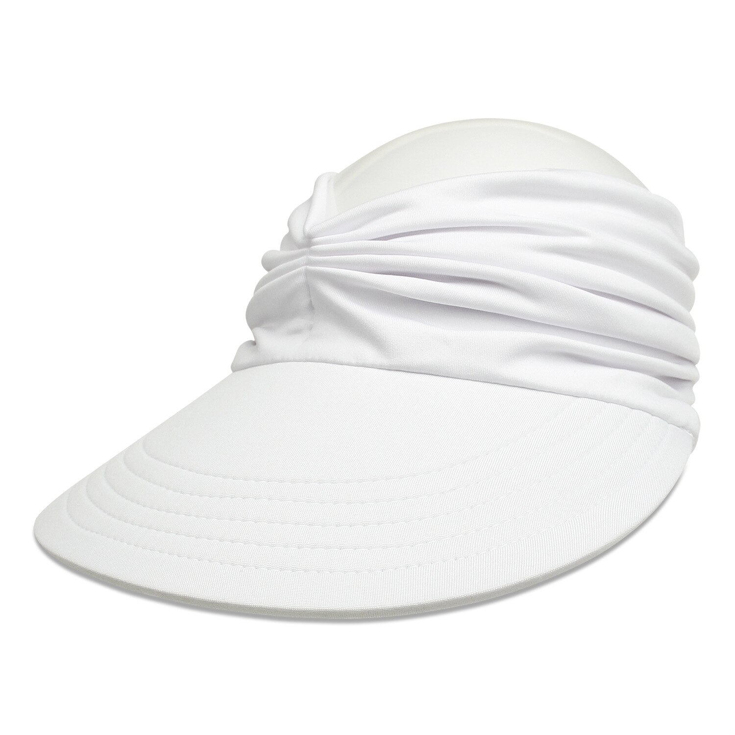 Ultraviolet-proof Sunshade Hat for Women's Outdoor Trend In Spring and Summer Empty Top Hat Big Brim Hat: 1white
