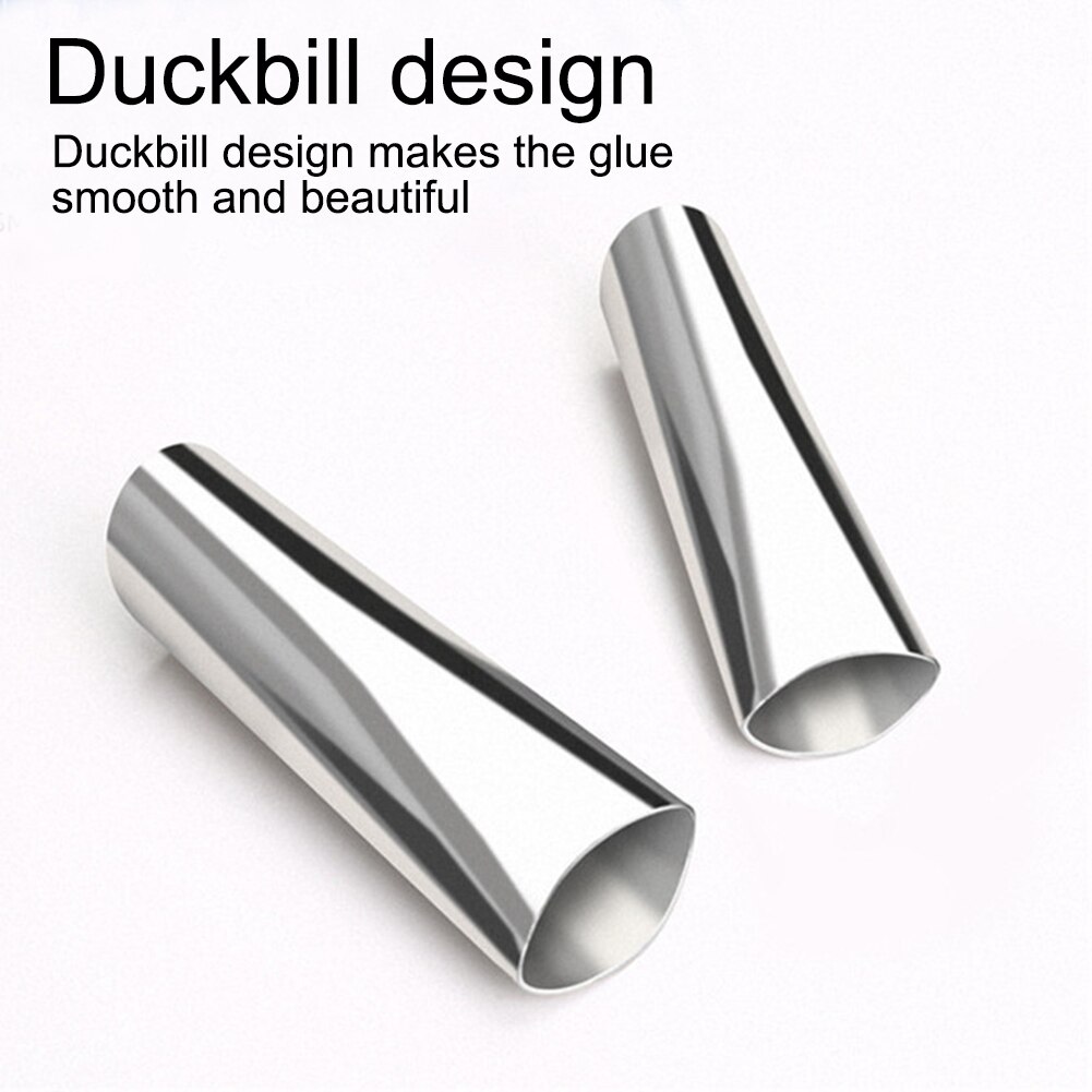 14pcs/set Stainless Steel Applicator Tool Detachable Brick Grout Kitchen Caulking Nozzle Construction Door Home Improvement
