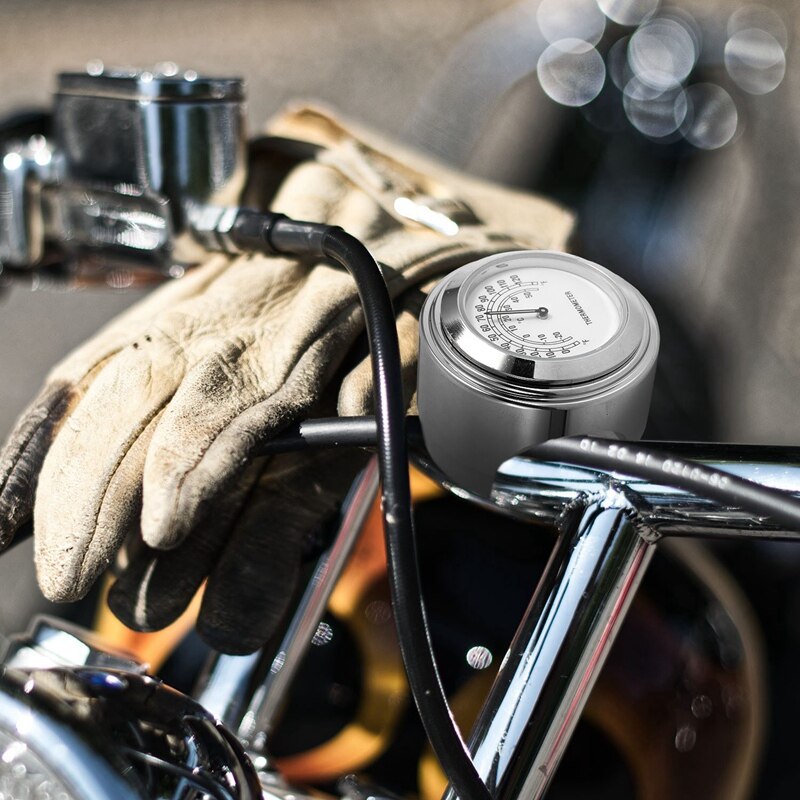 Motorcykel vandtæt styr monteret dial termometer motor fittings motorcykel styr værktøj