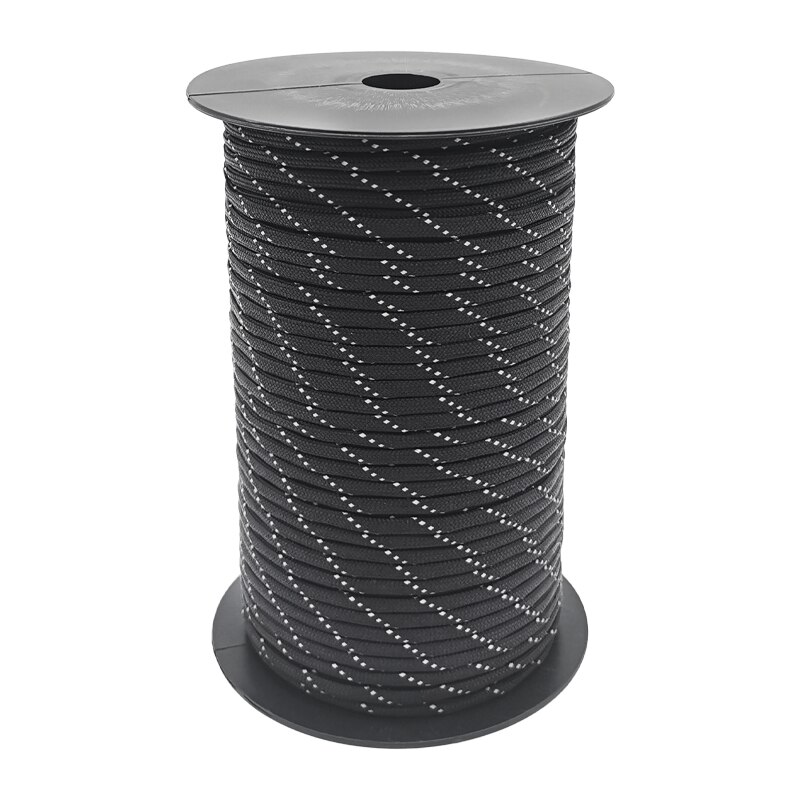 Paracorde réfléchissant, 100M Dia.4mm, corde lumineuse pour tente de Camping, outil d&#39;extérieur: 4
