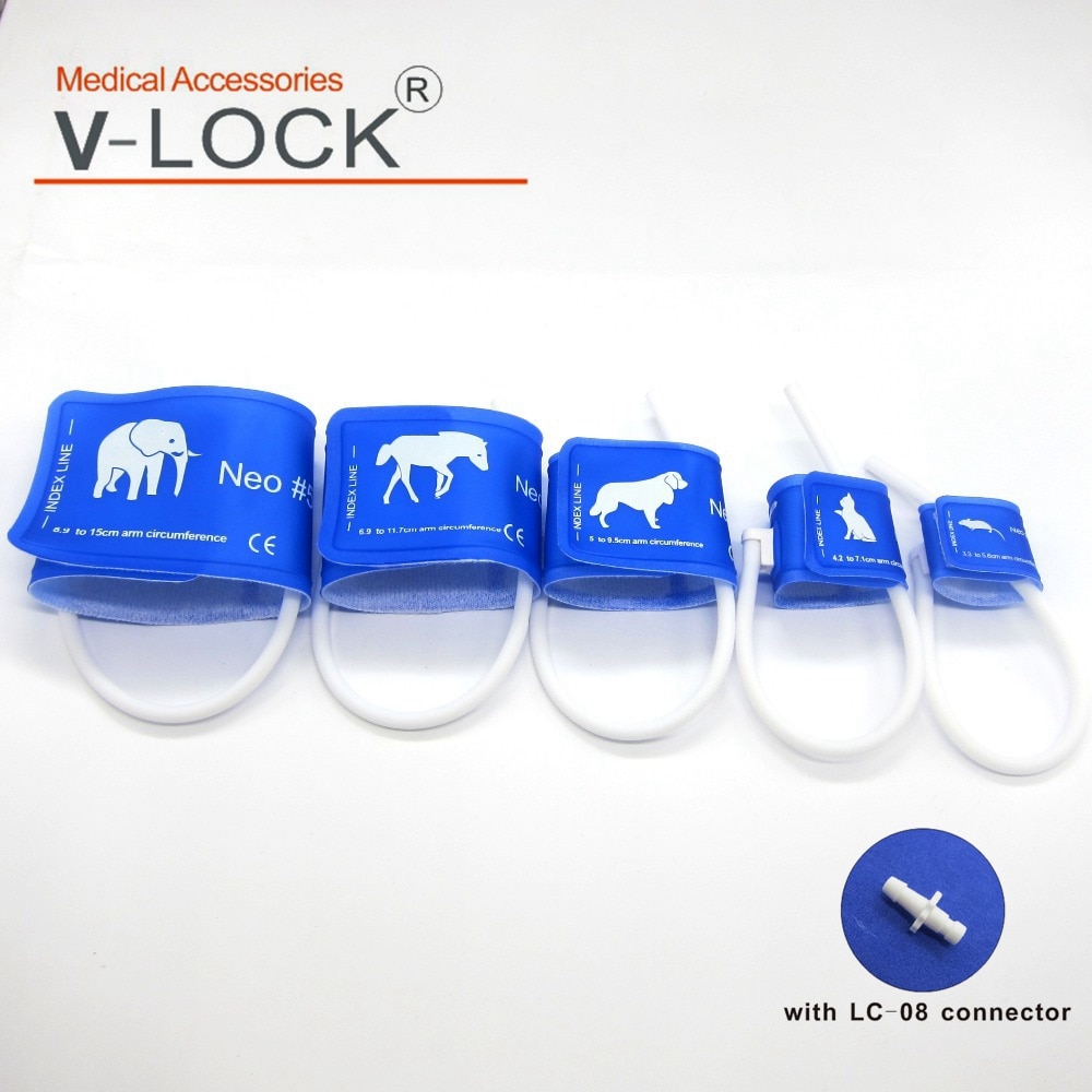 Veterinary Blood Pressure Cuff for Small Aminals with connector LC-08