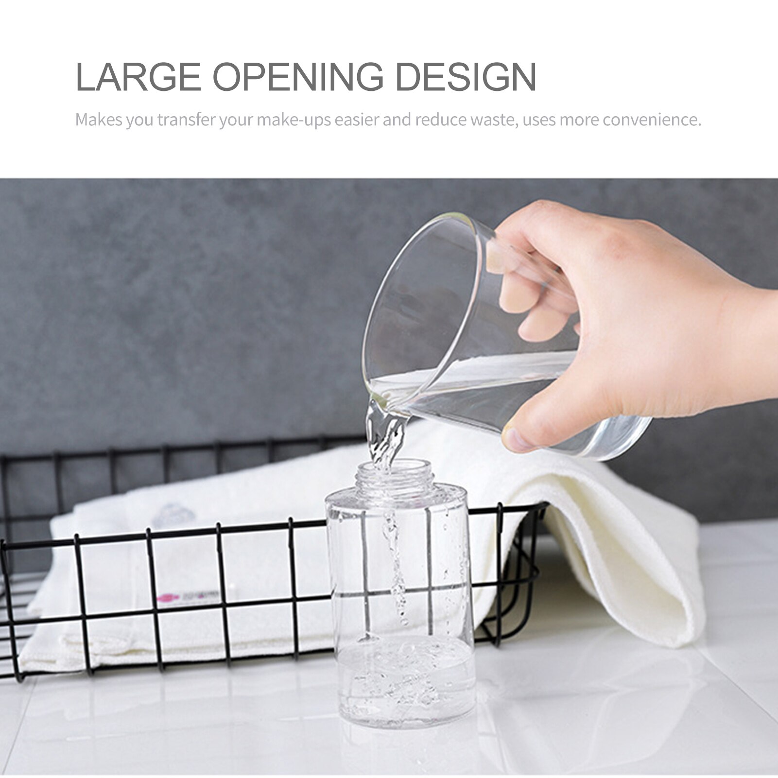 Travel Bottles Lotion Dispenser Pump Bottle Push Down Liquid Pumping Dispenser Empty Shampoo Pump Bottles for Flight Airport