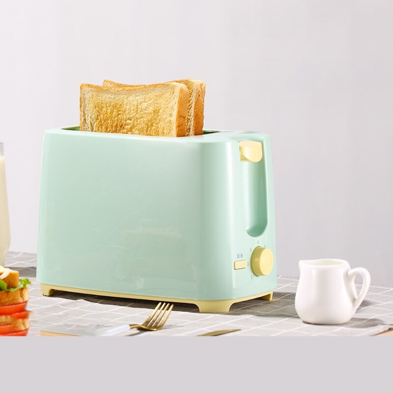 2 Slice Stainless Steel Electric Toaster Household Automatic Bread Baking Machine Toast Sandwich Grill Oven Kitchen Home D0AB