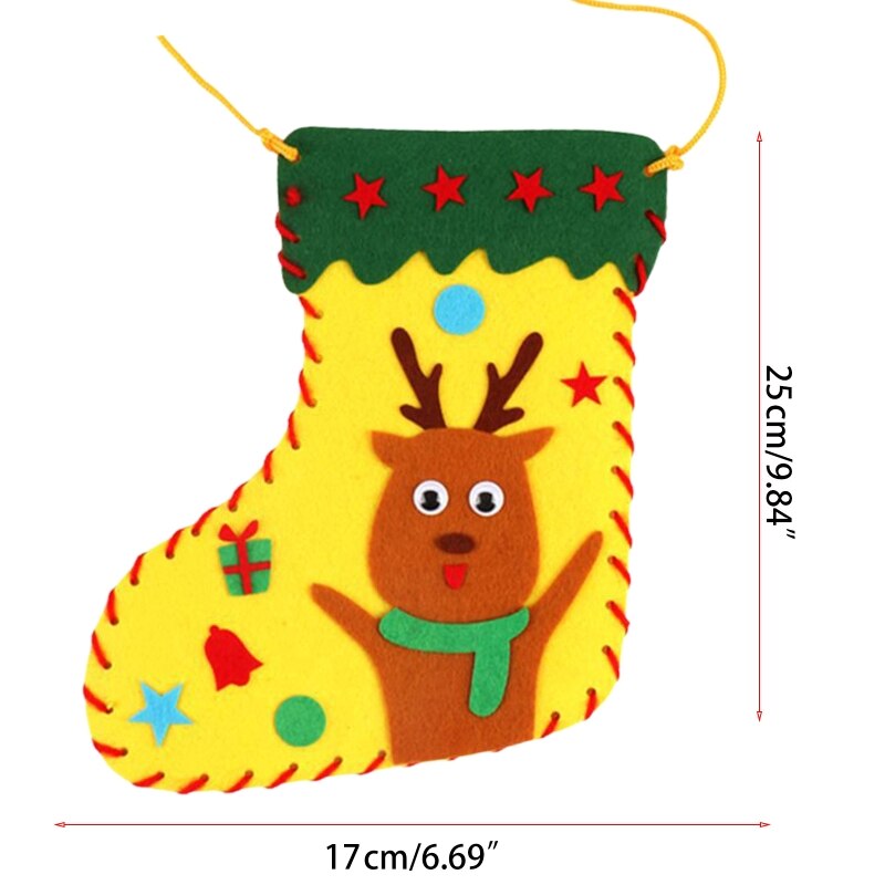 Christmas children's handmade socks Christmas decorations children's educational decorations DIY supplies