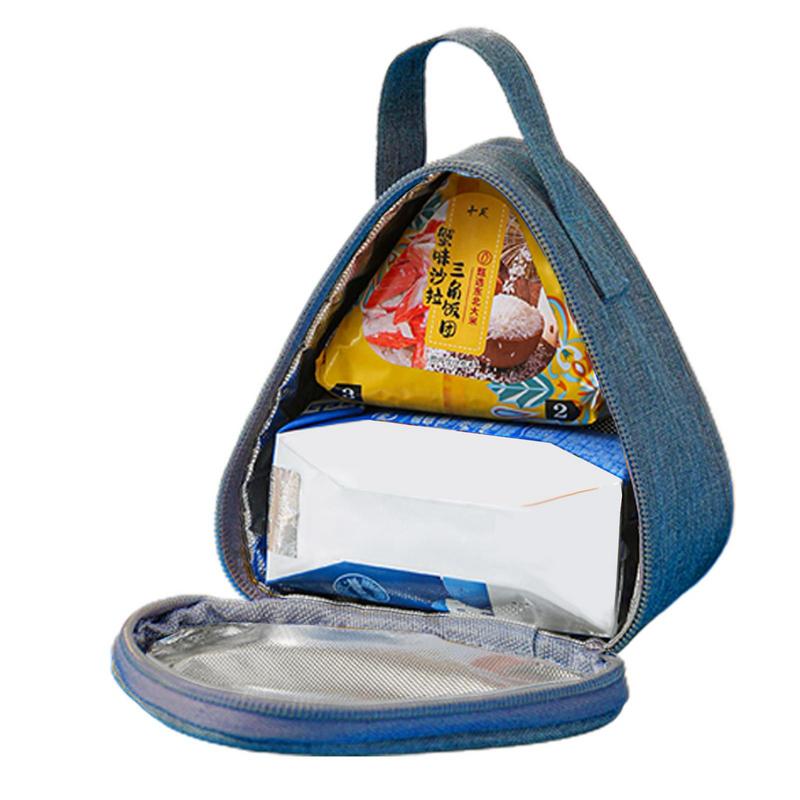 Outdoor Portable Thermal Food Storage Container Kitchen Insulation Lunch Bag Lightweight Triangular Picnic Bags Food Storage Bag