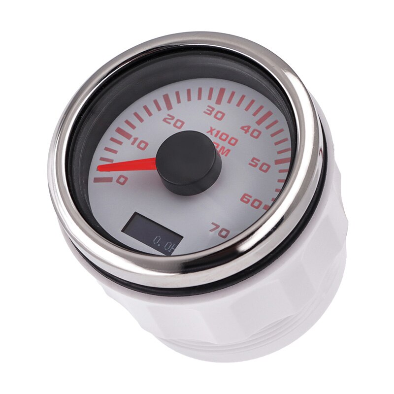 52mm Betriebsstundenzähler Drehzahlmesser 7000 RPM Außenborder Zähler Tacho Meter Messgerät Für Stiefel Marine Auto Mit verrotten Hintergrundbeleuchtung