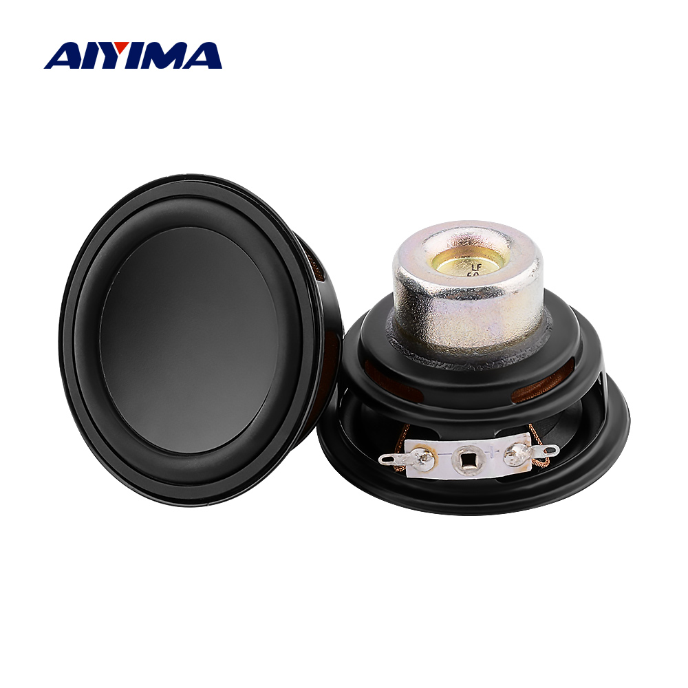 Aiyima 2 Stuks 2.5 Inch Midrange Bass Speaker 6 Ohm 20W Woofer Luidspreker Neodymium Magnetische Audio Sound Music Speaker