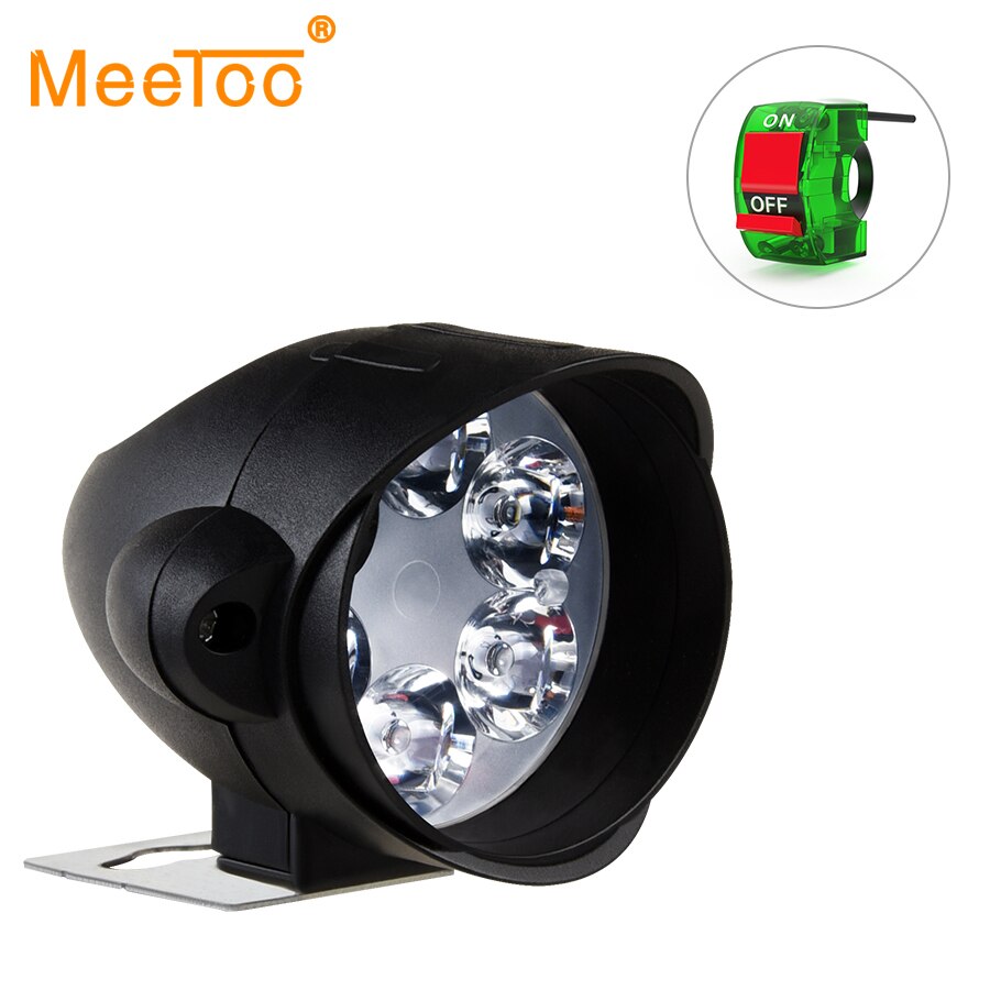 Accessoires de projecteur électrique de moto | Projecteur à Led 12V 6500K 6 Leds, feux de voiture, ampoules lumineuses pour moto tout-terrain