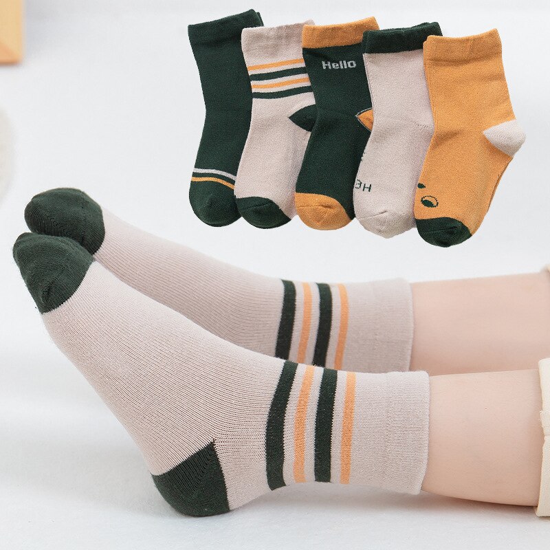 5Pcs Baby Socken Kind Kleinkind Socken Schuhe Hausschuhe Jungen Mädchen kinder Low Cut Socken Booties Kinder Infant Socken zubehör: 2 / 4-5y