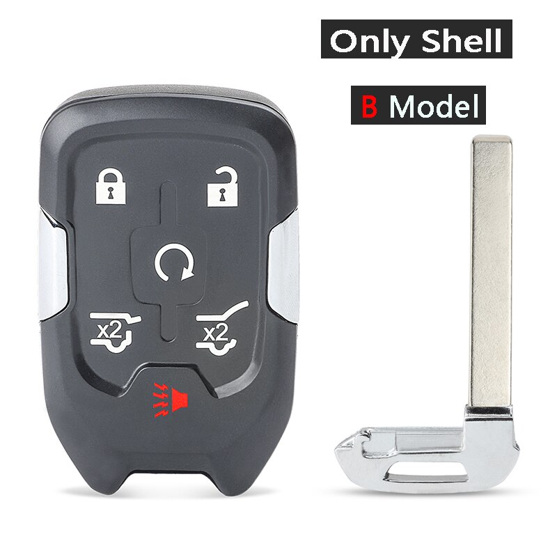 KEYECU for Chevrolet Suburban Tahoe, for GMC Yukon XL Replacement 5+1 6 Button Smart Remote Key Shell Case Fob FCC ID: HYQ1AA: Model B