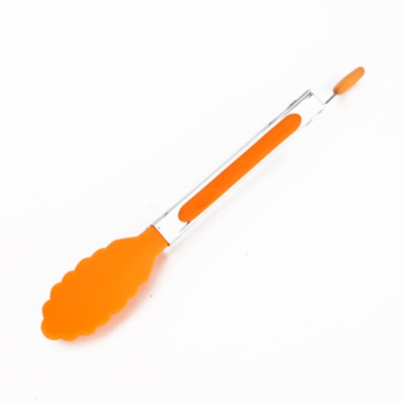 8 tommer spaghetti salat toast grill kød lang flad tang værktøj til køkken madlavning mad tænger grill grill: Orange