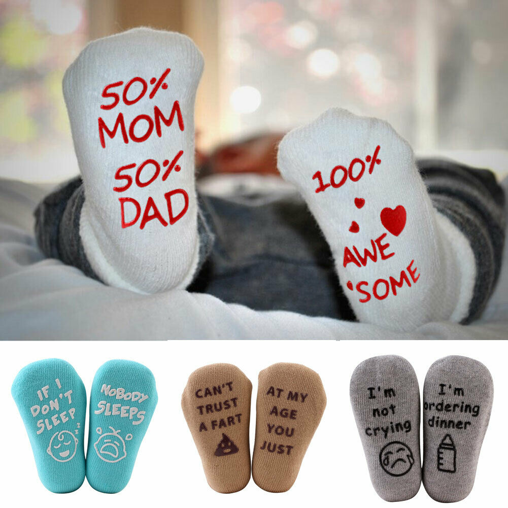 Baby Socks Cute Baby Girl Boy Anti Slip Short Socks Solid Color Vertical Sock Double Needle Knit Cotton Kids Socks Fit 0-1T