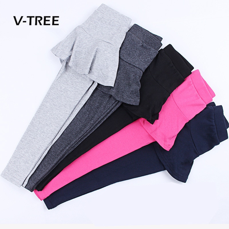Flickor leggings kläder sockervadd färg byxkjol för flicka barn tonårsbyxor byxor barnkläder 3-10 år