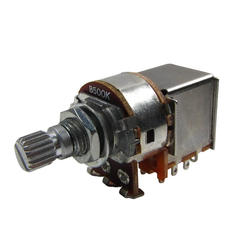 2pcs Push Pull Guitar Potentiometer 500K / 250K Pots Short Shaft 15mm Guitar Accessories: B500K