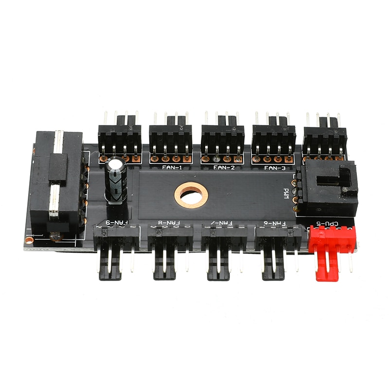 4Stift PWM Fan Hub Geschwindigkeit Regler Regler 12V 10 Weg Für Computer fallen Mit PWM Verbindung Kabel CPU Fan gewidmet Schnittstelle