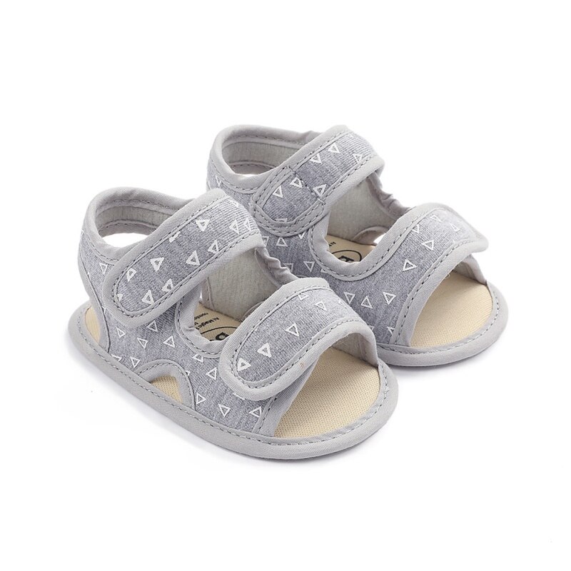 Babyjongens zomerschoenen ademend canvas antislip sandalen peuter zachte zool eerste loopschoenen 0-18 mdropshipper: H / 13-18 maanden