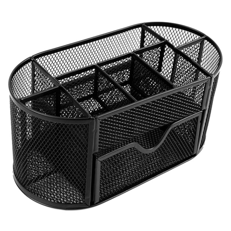 1 Pcs Student Pen Storage Holder Box Stationery Pencil Organizer Desktop for Office School XR: Black