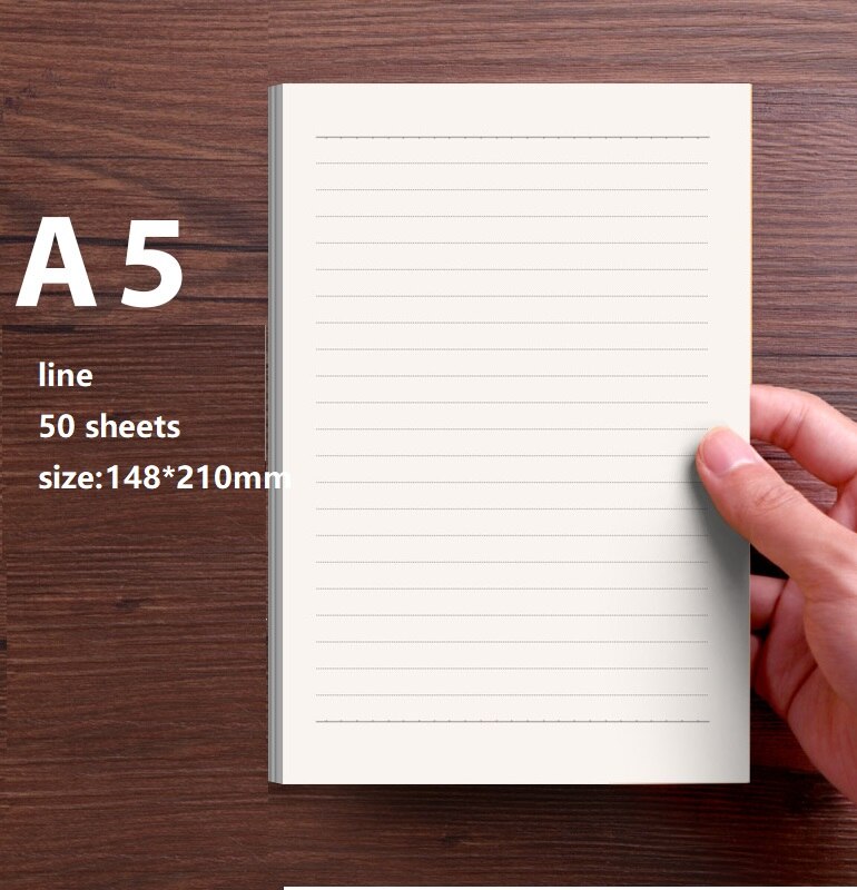 Papel Kraft clásico A4/B5/A5, papelería para escribir letras, papel decorativo para notas con letras de estilo japonés pequeño y romántico: 05