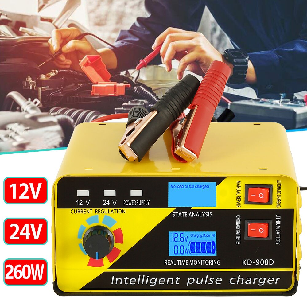High-power car truck battery charger 12V24V Volt car engineering vehicle battery charging machine