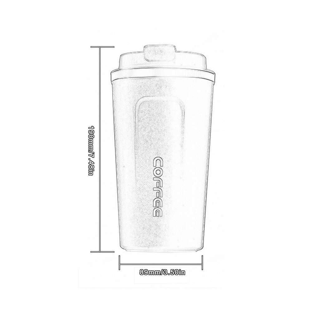 510ml Thermos Flask Coffee Mug Dobble Thickened Big Car Thermos Mug Travel Thermo Cup Thermosmug For Vacuum Flask