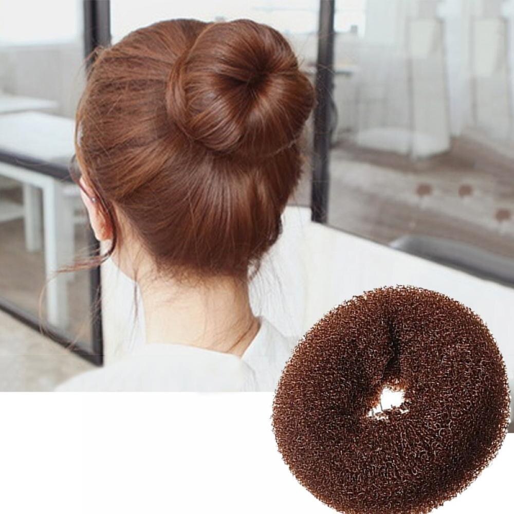 1 Pcs Brown Bun Ring Shaper Hair Doughnut Styling Tools Korean Hairstyle Hair Accessories
