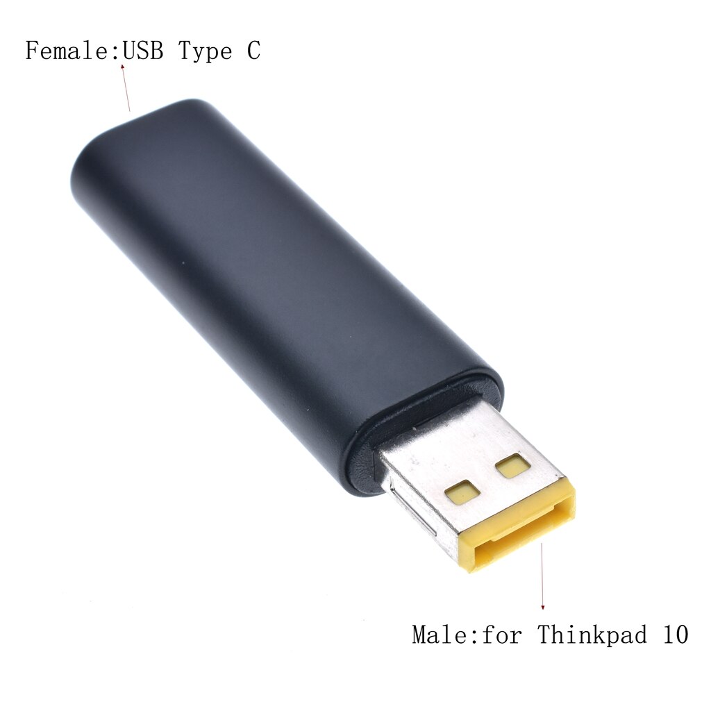 Usb 3.1 usb-c type-c bus  to 5.5 x 2.5mm 7.4 x 5.0mm 4.5 x 3.0mm dc strømforsyning stik konverter bus med pd simulation trigger: Til thinkpad 10